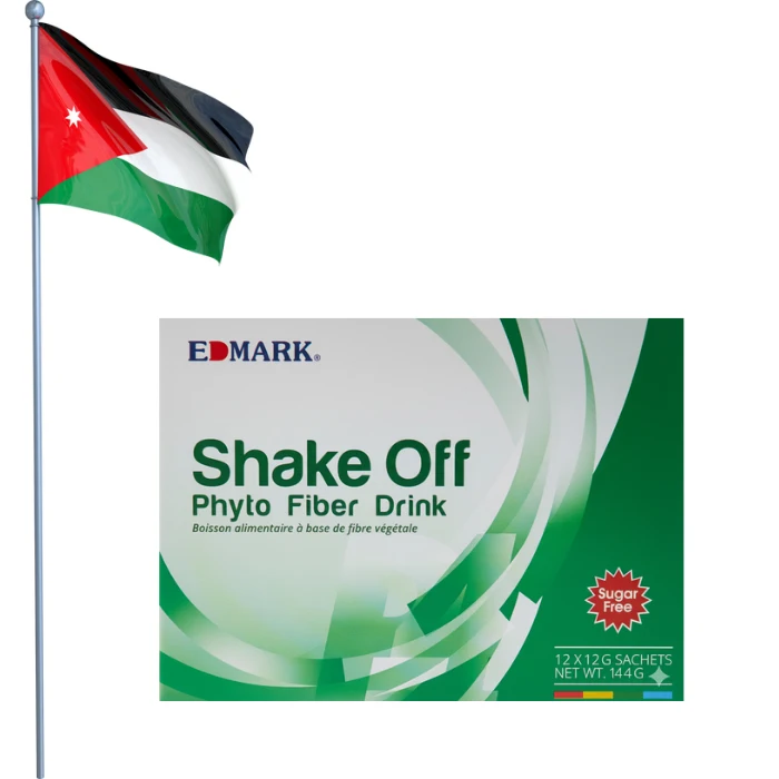 شيك اوف في دولة الاردن من شركة ادمارك الماليزية ويحتوي علي ١٢ كيس تستخدم للمساعدة في تنظيف القولون 